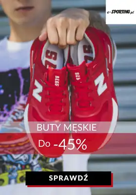 E-sporting.pl - gazetka promocyjna Do -45% na buty sportowe męskie od wtorku 09.06 