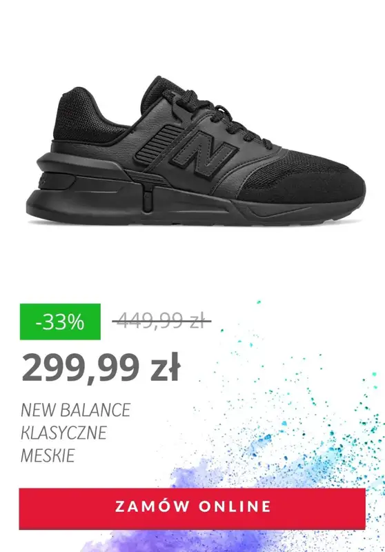 HITY wyprzedaży dla niego - gazetka promocyjna NewBalance | Do -43% bestsellery butów męskich od czwartku 23.07  - strona 9