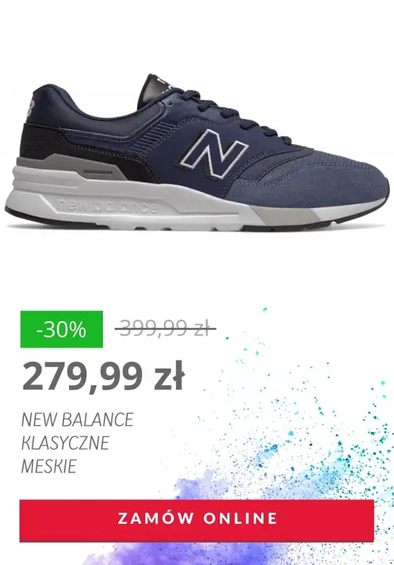 HITY wyprzedaży dla niego - gazetka promocyjna NewBalance | Do -43% bestsellery butów męskich od czwartku 23.07  - strona 5