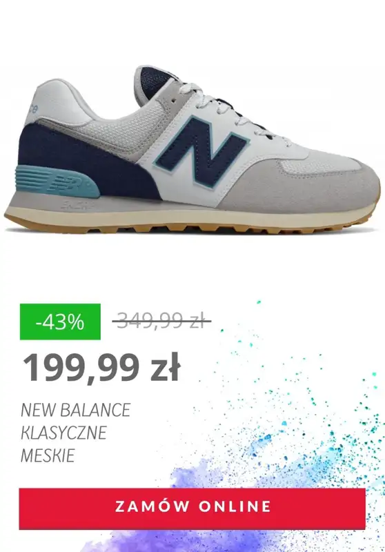 HITY wyprzedaży dla niego - gazetka promocyjna NewBalance | Do -43% bestsellery butów męskich od czwartku 23.07  - strona 6