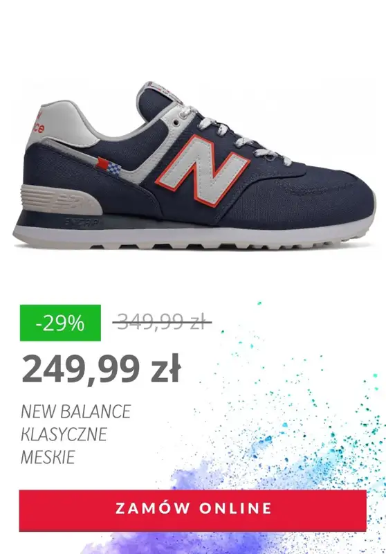 HITY wyprzedaży dla niego - gazetka promocyjna NewBalance | Do -43% bestsellery butów męskich od czwartku 23.07  - strona 10