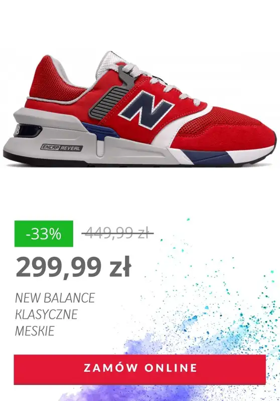 HITY wyprzedaży dla niego - gazetka promocyjna NewBalance | Do -43% bestsellery butów męskich od czwartku 23.07  - strona 7
