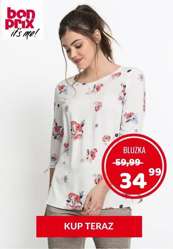 HITY wyprzedaży dla niej - gazetka promocyjna Bonprix | Do -57% bestsellery wyprzedaży od czwartku 23.07  - strona 5