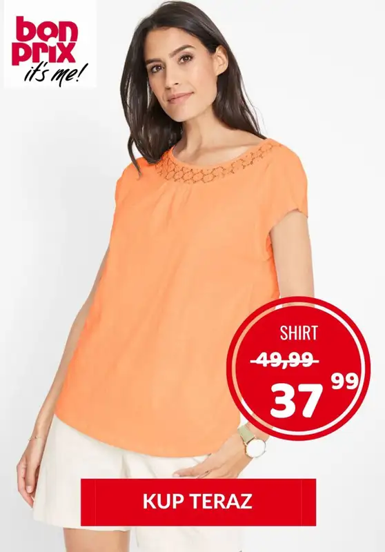 HITY wyprzedaży dla niej - gazetka promocyjna Bonprix | Do -57% bestsellery wyprzedaży od czwartku 23.07  - strona 7