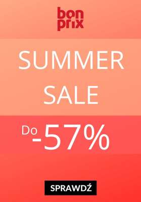 HITY wyprzedaży dla niej - gazetka promocyjna Bonprix | Do -57% bestsellery wyprzedaży od czwartku 23.07 