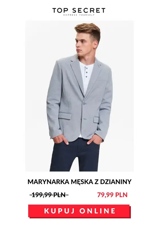 HITY wyprzedaży dla niego - gazetka promocyjna Top Secret | Do -70% Hity wyprzedaży dla niego od czwartku 23.07 do poniedziałku 03.08 - strona 11