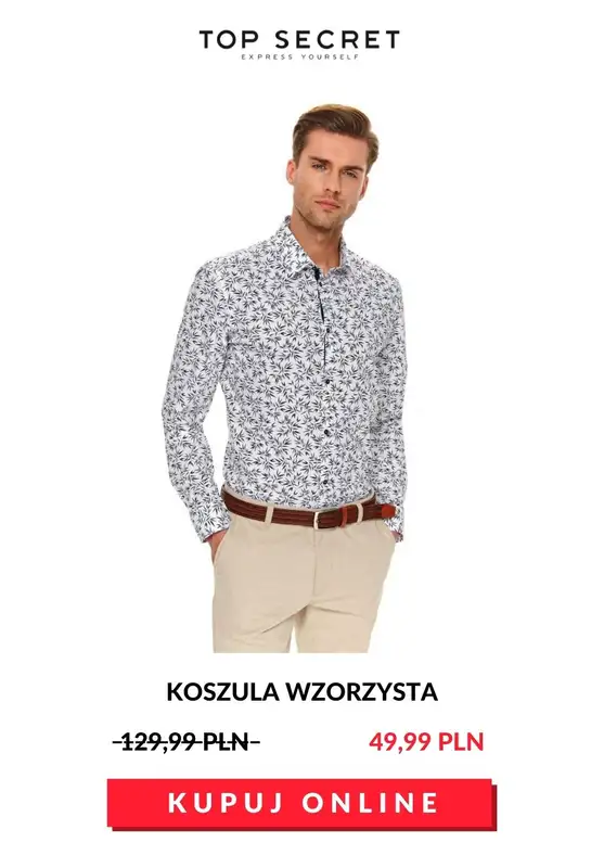 HITY wyprzedaży dla niego - gazetka promocyjna Top Secret | Do -70% Hity wyprzedaży dla niego od czwartku 23.07 do poniedziałku 03.08 - strona 6