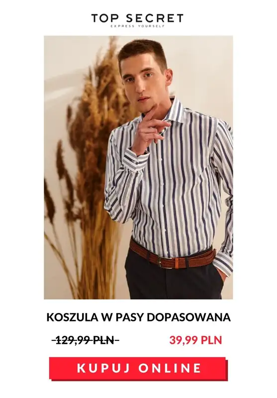 HITY wyprzedaży dla niego - gazetka promocyjna Top Secret | Do -70% Hity wyprzedaży dla niego od czwartku 23.07 do poniedziałku 03.08 - strona 12