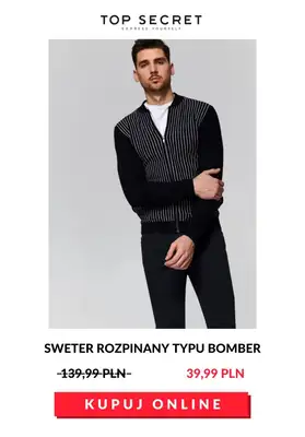 HITY wyprzedaży dla niego - gazetka promocyjna Top Secret | Do -70% Hity wyprzedaży dla niego od czwartku 23.07 do poniedziałku 03.08 - strona 9 HITY wyprzedaży dla niego - gazetka promocyjna Top Secret | Do -70% Hity wyprzedaży dla niego od czwartku 23.07 do poniedziałku 03.08 - strona 9