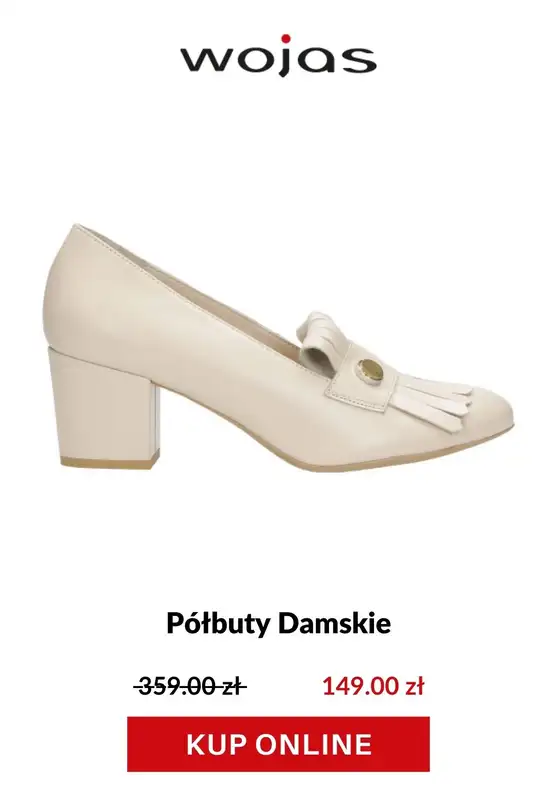 HITY wyprzedaży dla niej - gazetka promocyjna Wojas | Od 149 zł Hity cenowe dla niej od czwartku 23.07 do poniedziałku 03.08 - strona 3