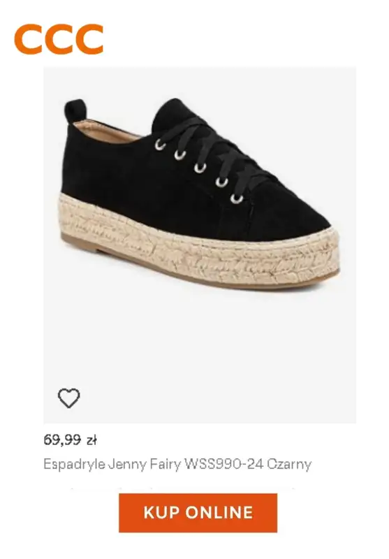 HITY wyprzedaży dla niej - gazetka promocyjna CCC | -25% na klapki, sandały, espadryle i torebki od czwartku 23.07 do wtorku 28.07 - strona 8