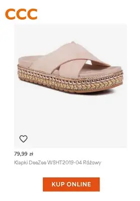 HITY wyprzedaży dla niej - gazetka promocyjna CCC | -25% na klapki, sandały, espadryle i torebki od czwartku 23.07 do wtorku 28.07 - strona 9 HITY wyprzedaży dla niej - gazetka promocyjna CCC | -25% na klapki, sandały, espadryle i torebki od czwartku 23.07 do wtorku 28.07 - strona 9