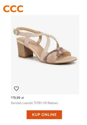 HITY wyprzedaży dla niej - gazetka promocyjna CCC | -25% na klapki, sandały, espadryle i torebki od czwartku 23.07 do wtorku 28.07 - strona 12 HITY wyprzedaży dla niej - gazetka promocyjna CCC | -25% na klapki, sandały, espadryle i torebki od czwartku 23.07 do wtorku 28.07 - strona 12