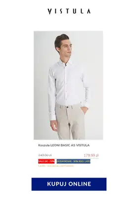 HITY wyprzedaży dla niego - gazetka promocyjna Vistula | Do -70% hity cenowe od czwartku 23.07 do czwartku 30.07 - strona 17 HITY wyprzedaży dla niego - gazetka promocyjna Vistula | Do -70% hity cenowe od czwartku 23.07 do czwartku 30.07 - strona 17