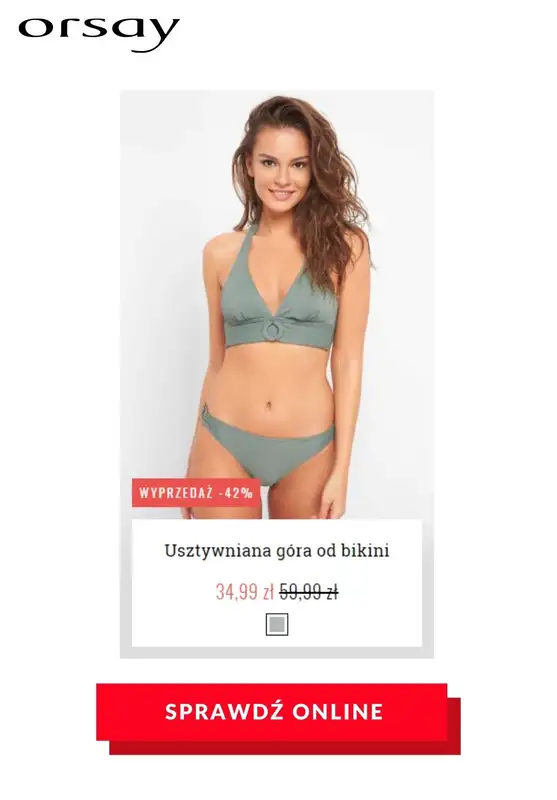 HITY wyprzedaży dla niej - gazetka promocyjna Orsay | Do -70% hity wyprzedaży od czwartku 23.07 do czwartku 06.08 - strona 25