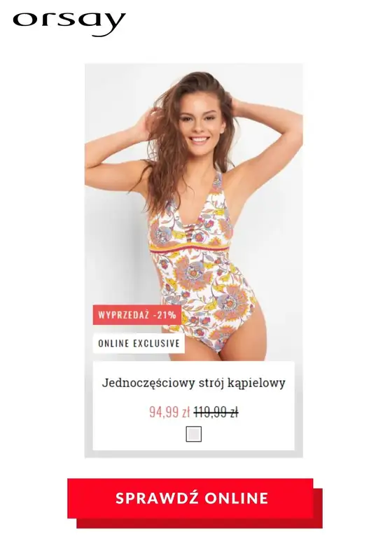 HITY wyprzedaży dla niej - gazetka promocyjna Orsay | Do -70% hity wyprzedaży od czwartku 23.07 do czwartku 06.08 - strona 23