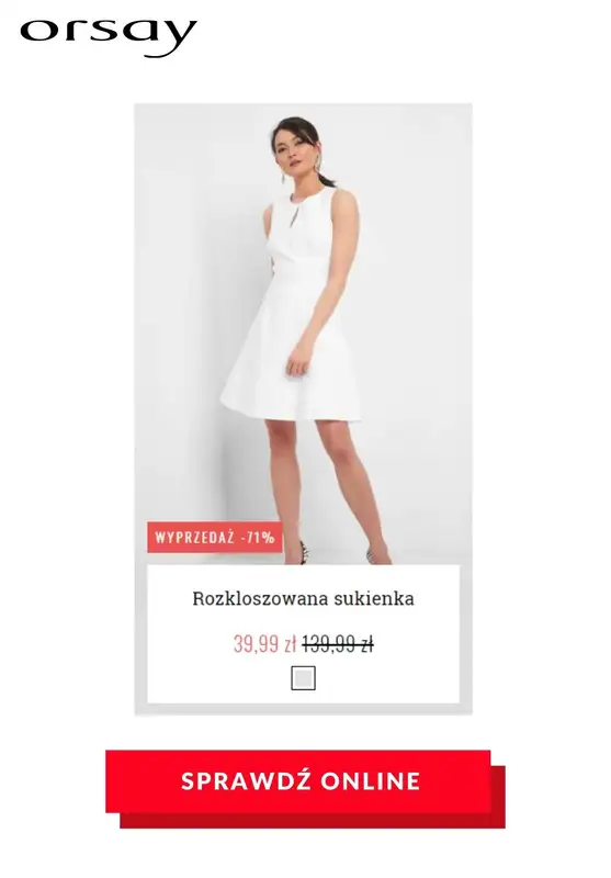 HITY wyprzedaży dla niej - gazetka promocyjna Orsay | Do -70% hity wyprzedaży od czwartku 23.07 do czwartku 06.08 - strona 3