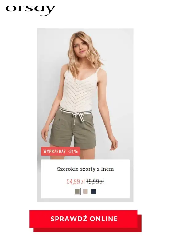 HITY wyprzedaży dla niej - gazetka promocyjna Orsay | Do -70% hity wyprzedaży od czwartku 23.07 do czwartku 06.08 - strona 13