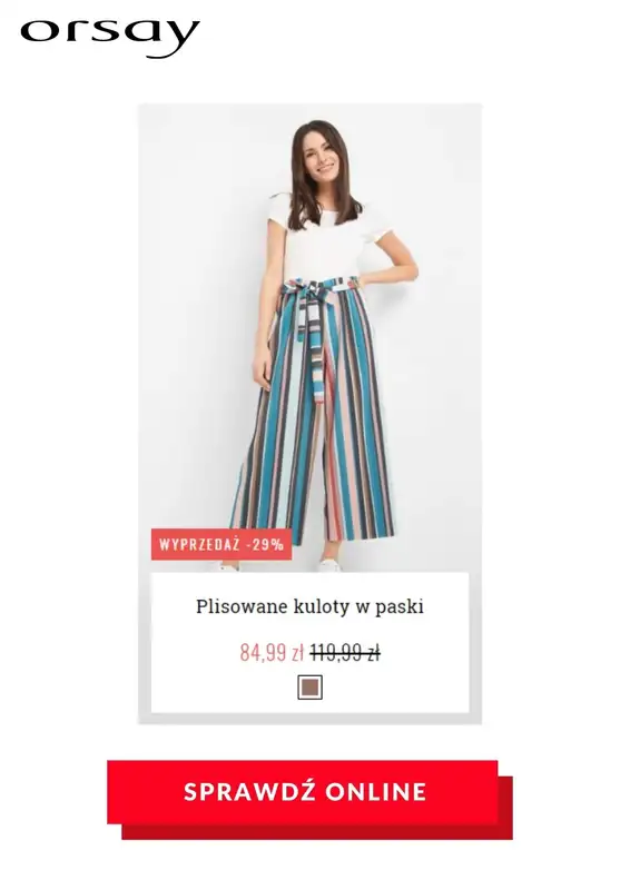 HITY wyprzedaży dla niej - gazetka promocyjna Orsay | Do -70% hity wyprzedaży od czwartku 23.07 do czwartku 06.08 - strona 11