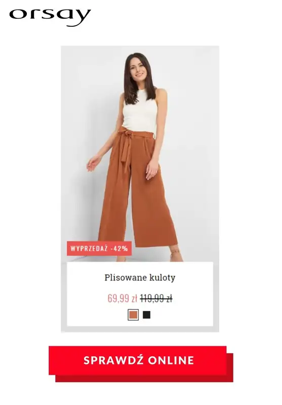 HITY wyprzedaży dla niej - gazetka promocyjna Orsay | Do -70% hity wyprzedaży od czwartku 23.07 do czwartku 06.08 - strona 14