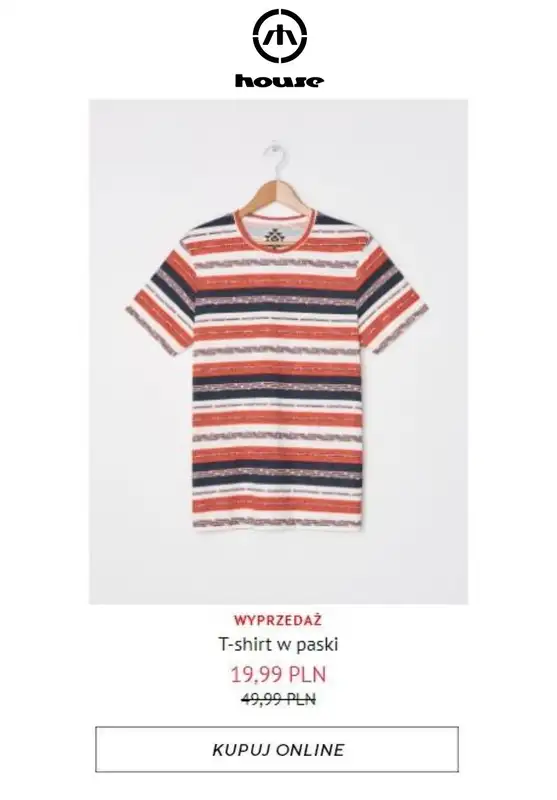 HITY wyprzedaży dla niego - gazetka promocyjna House | Od 19,99 zł Hity wyprzedaży od piątku 24.07  - strona 2