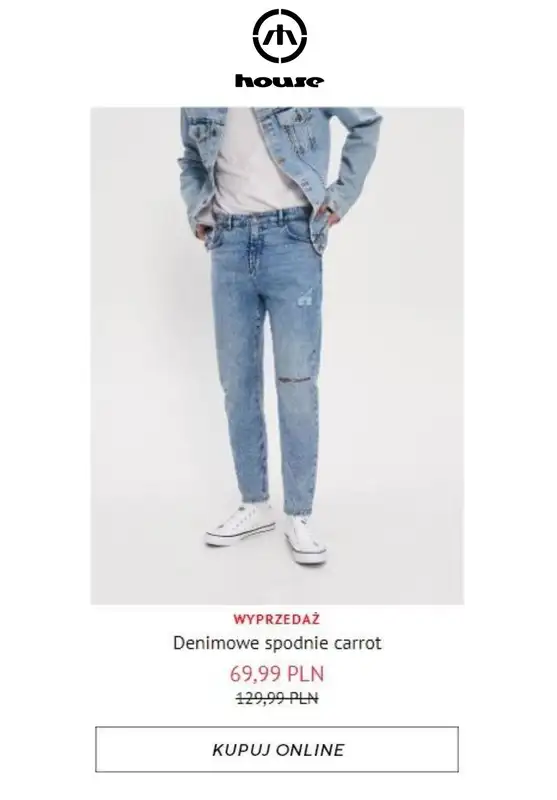 HITY wyprzedaży dla niego - gazetka promocyjna House | Od 19,99 zł Hity wyprzedaży od piątku 24.07  - strona 3