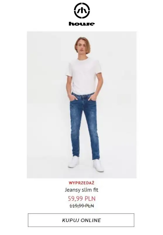 HITY wyprzedaży dla niego - gazetka promocyjna House | Od 19,99 zł Hity wyprzedaży od piątku 24.07  - strona 11