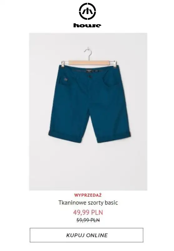 HITY wyprzedaży dla niego - gazetka promocyjna House | Od 19,99 zł Hity wyprzedaży od piątku 24.07  - strona 13