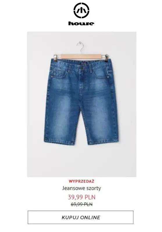 HITY wyprzedaży dla niego - gazetka promocyjna House | Od 19,99 zł Hity wyprzedaży od piątku 24.07  - strona 15