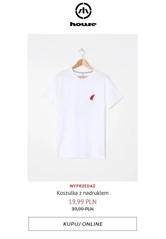 HITY wyprzedaży dla niego - gazetka promocyjna House | Od 19,99 zł Hity wyprzedaży od piątku 24.07  - strona 8