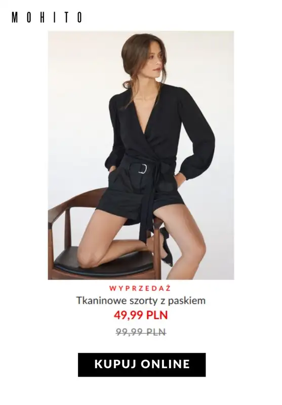 HITY wyprzedaży dla niej - gazetka promocyjna Mohito | Od 29,99 zł szorty z wyprzedaży od czwartku 30.07  - strona 10