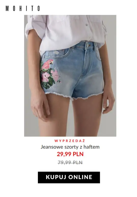 HITY wyprzedaży dla niej - gazetka promocyjna Mohito | Od 29,99 zł szorty z wyprzedaży od czwartku 30.07  - strona 2