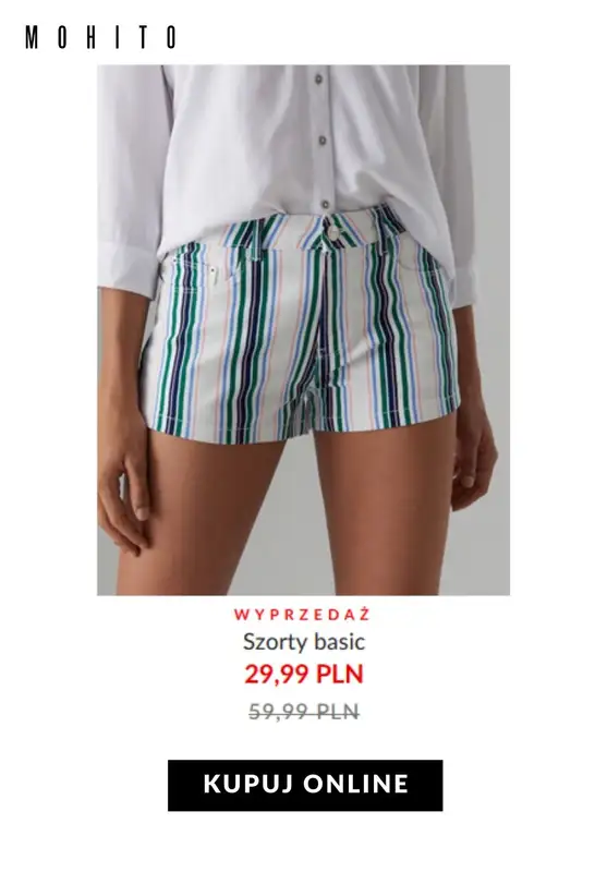HITY wyprzedaży dla niej - gazetka promocyjna Mohito | Od 29,99 zł szorty z wyprzedaży od czwartku 30.07  - strona 4