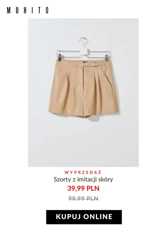 HITY wyprzedaży dla niej - gazetka promocyjna Mohito | Od 29,99 zł szorty z wyprzedaży od czwartku 30.07  - strona 5