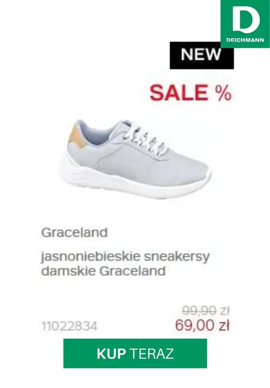 HITY wyprzedaży dla niej - gazetka promocyjna Deichmann | Do -50% sale dla Niej od środy 29.07  - strona 3