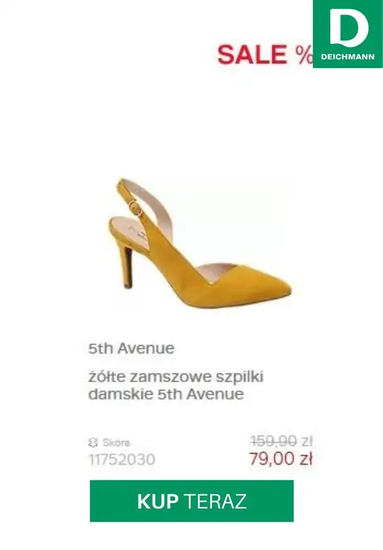 HITY wyprzedaży dla niej - gazetka promocyjna Deichmann | Do -50% sale dla Niej od środy 29.07  - strona 7