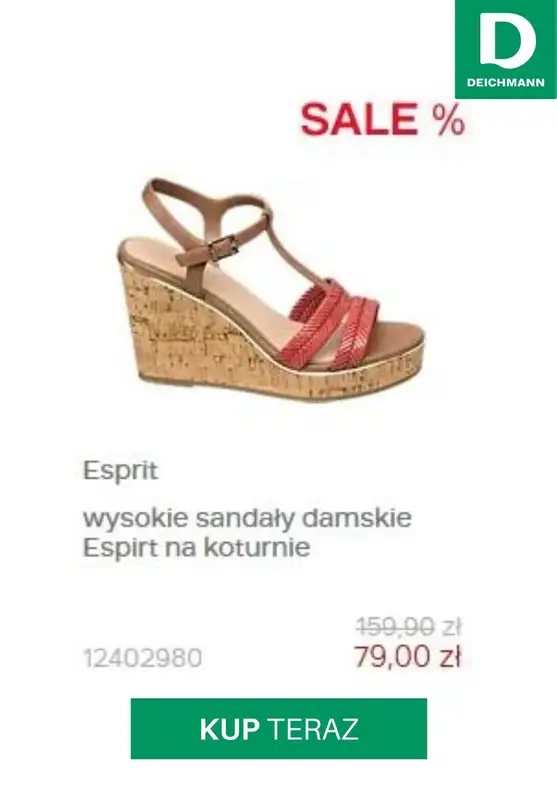 HITY wyprzedaży dla niej - gazetka promocyjna Deichmann | Do -50% sale dla Niej od środy 29.07  - strona 6