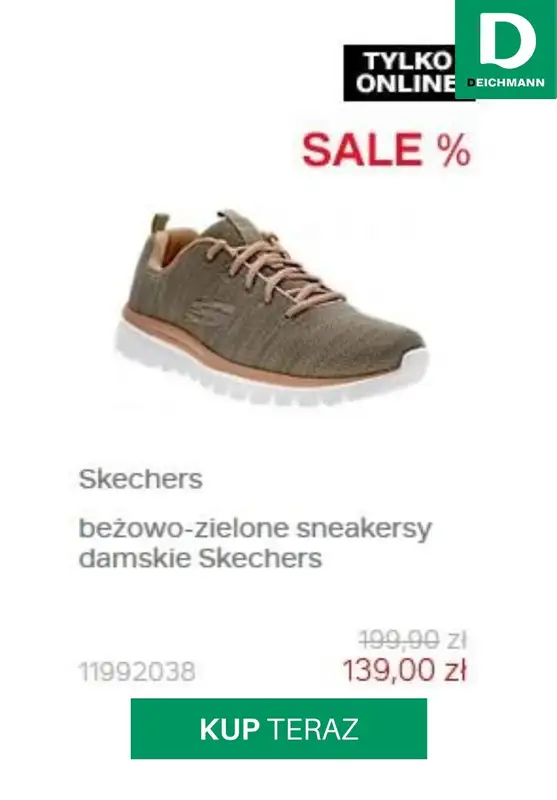 HITY wyprzedaży dla niej - gazetka promocyjna Deichmann | Do -50% sale dla Niej od środy 29.07  - strona 8