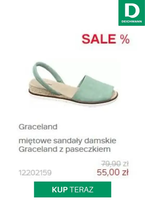 HITY wyprzedaży dla niej - gazetka promocyjna Deichmann | Do -50% sale dla Niej od środy 29.07  - strona 5