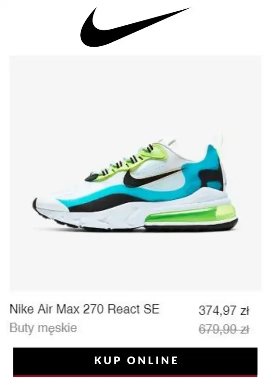 HITY wyprzedaży dla niego - gazetka promocyjna NIKE | Do -40% Mężczyźni top picks sale od czwartku 30.07  - strona 2