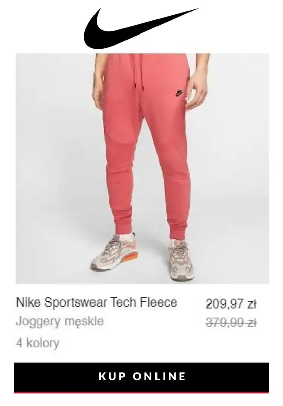 HITY wyprzedaży dla niego - gazetka promocyjna NIKE | Do -40% Mężczyźni top picks sale od czwartku 30.07  - strona 8