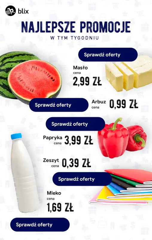 Aktualności Blix - gazetka promocyjna Najlepsze promocje w tym tygodniu od środy 19.08 do soboty 22.08