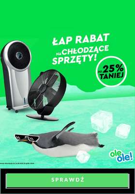 OleOle! - gazetka promocyjna Do -25% na wentylatory i klimatyzatory od środy 19.08 do poniedziałku 24.08