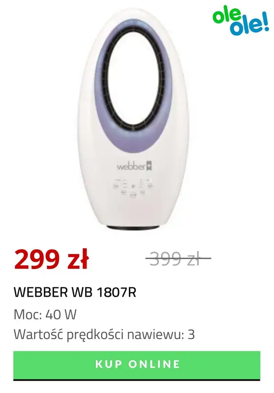 OleOle! - gazetka promocyjna Do -25% na wentylatory i klimatyzatory od środy 19.08 do poniedziałku 24.08 - strona 6