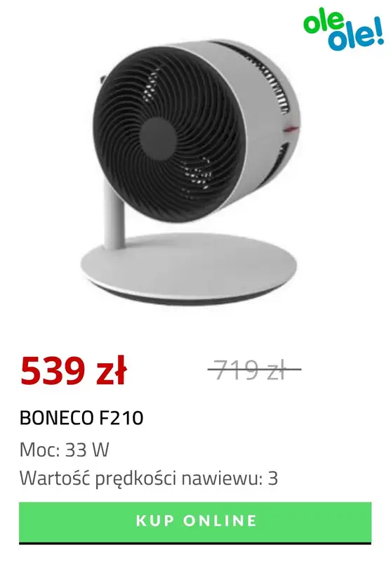 OleOle! - gazetka promocyjna Do -25% na wentylatory i klimatyzatory od środy 19.08 do poniedziałku 24.08 - strona 5