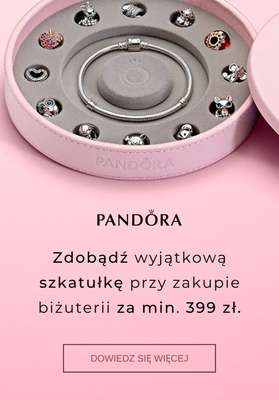 Pandora - gazetka promocyjna Szkatułka GRATIS przy zakupie za min. 399 zł od środy 16.09 do niedzieli 20.09