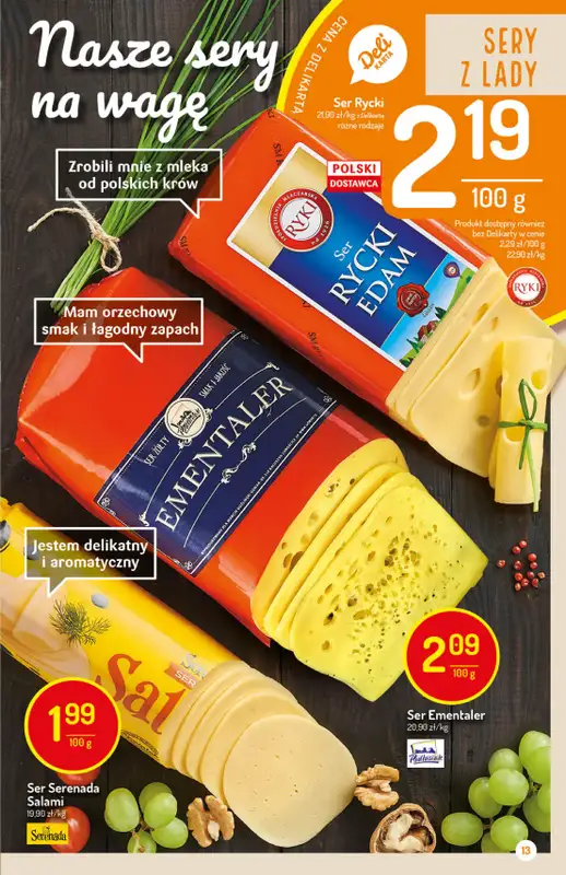 Mila-Delikatesy Centrum - gazetka promocyjna Gazetka od czwartku 24.09 do środy 30.09 - strona 13