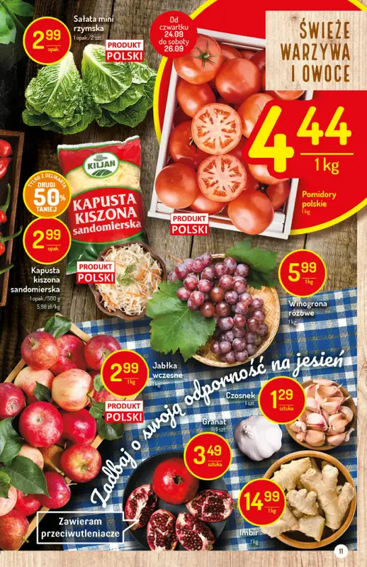 Mila-Delikatesy Centrum - gazetka promocyjna Gazetka od czwartku 24.09 do środy 30.09 - strona 11