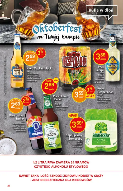 Mila-Delikatesy Centrum - gazetka promocyjna Gazetka od czwartku 24.09 do środy 30.09 - strona 24