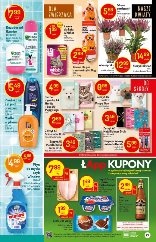 Mila-Delikatesy Centrum - gazetka promocyjna Gazetka od czwartku 24.09 do środy 30.09 - strona 27